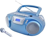 Radioodtwarzacze - Soundmaster SCD5800BL przenośny system stereo Analogowy 3 W FM, PLL Niebieski Odtwarzacz mp3 - miniaturka - grafika 1
