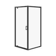 Kabiny prysznicowe - Cersanit Kabina prysznicowa  Arteco 80x80x190 kwadratowa uniwersalna czarny transparentne S913-015 - miniaturka - grafika 1