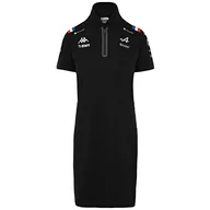 Sukienki - Kappa Unisex Arukif Alpine F1 luźna sukienka, czarna, L - miniaturka - grafika 1