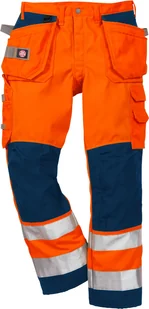 SPODNIE OSTRZEGAWCZE FRISTADS KANSAS WINDSTOPPER® 246 GWR HI-VIS (POMARAŃCZOWO-GRANATOWE) - Biuro i firma OUTLET - miniaturka - grafika 1