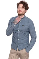 Koszule męskie - Lee Slim Button Down Sky Blue L66Xjdnr-M - miniaturka - grafika 1