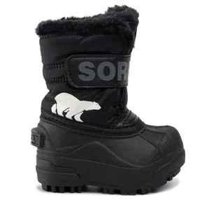 Śniegowce Sorel Toddler Snow Commander NV1960 Czarny - Buty dla chłopców - miniaturka - grafika 1