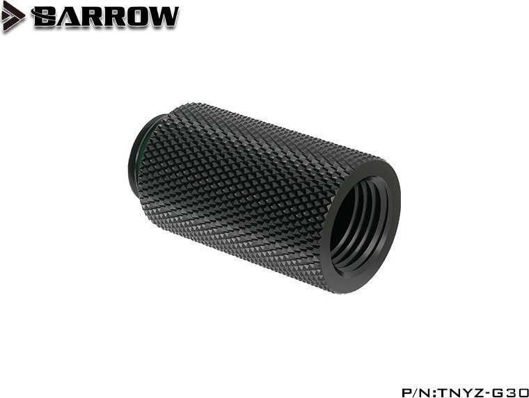 Barrow Barrow G1/4 Zoll Verlängerung gerade MF 30 - schwarz