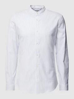 Koszule męskie - Koszula casualowa o kroju slim fit ze stójką model ‘Manderin’ - grafika 1
