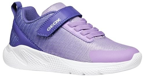 Geox J Sprintye Girl A Sneakersy dziewczęce, Fioletowy, 30 EU