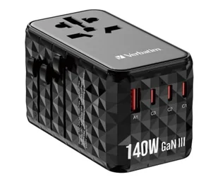 Verbatim Uniwersalny adapter podróżny UTA-10 GaN III USB-C PD 140W QC - Ładowarki do telefonów - miniaturka - grafika 6