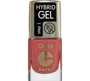 Delia Cosmetics Coral Hybrid Gel hybrydowy lakier do paznokci bez użycia lampy UV/LED odcień 122 11 ml - Lakiery do paznokci - miniaturka - grafika 1