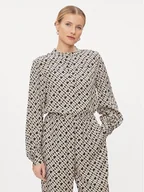 Bluzki damskie - Tommy Hilfiger Bluzka WW0WW41022 Beżowy Regular Fit - miniaturka - grafika 1