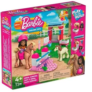 MATTEL Klocki plastikowe Barbie Skoki przez przeszkody HDJ84 HDJ84 - Klocki - miniaturka - grafika 1