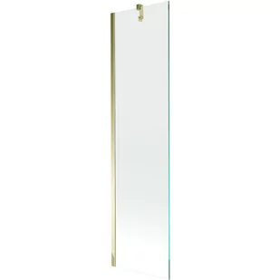 Mexen Next parawan nawannowy 1-skrzydłowy 50 x 150 cm, transparent, złoty - Parawany nawannowe - miniaturka - grafika 1