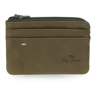 Portfele - Pepe Jeans Staple Portfel z uchwytem na karty Zielony 11x7x1,5 cm Skóra by Joumma Bags, Zielony, Talla única, Portfel na karty - miniaturka - grafika 1