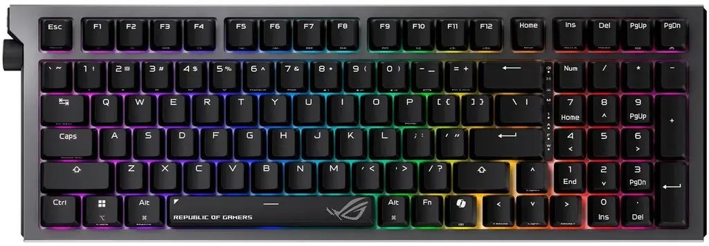 ASUS ROG Strix Morph 96 WL Czeski/Słowacki czarny 90MP04IF-BKZA03