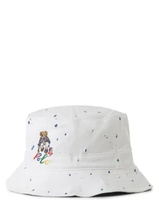 Polo Ralph Lauren Męska czapka z daszkiem Mężczyźni Bawełna biały wzorzysty, L/XL - Czapki i chusty sportowe męskie - miniaturka - grafika 1