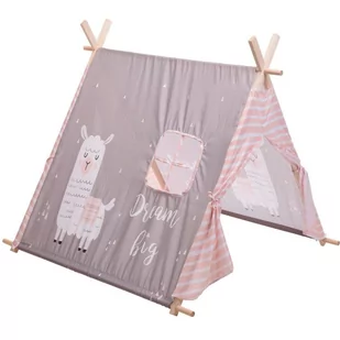 Home Styling Collection Namiot dla dzieci LAMA 101x106x106 cm różowy HZ1991200-pink - Namioty i tipi dla dzieci - miniaturka - grafika 1