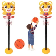 Zabawki i gry sportowe - Kosz Do Gry W Koszykówkę Regulowany Tygrys Żółty 110cm - miniaturka - grafika 1