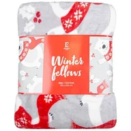 Koce - Koc WINTER FELLOWS 150 x 200 cm szary - miniaturka - grafika 1