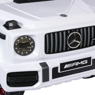 Samochód elektryczny dla dzieci MERCEDES AMG G63 biały - Tory, garaże, parkingi - miniaturka - grafika 6