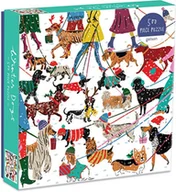 Pozostałe książki - Galison Winter Dogs 500 Piece Puzzle - miniaturka - grafika 1