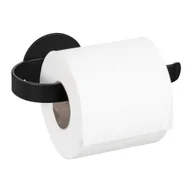 Stojaki i wieszaki na papier toaletowy - Samoprzylepny metalowy uchwyt na papier toaletowy w kolorze matowej czerni Bivio – Wenko - miniaturka - grafika 1