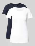 Bielizna nocna - T-shirt z okrągłym dekoltem w zestawie 2 szt. - miniaturka - grafika 1