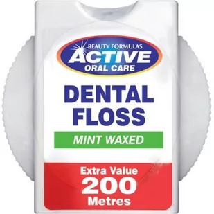 Active nić dentystyczna, miętowa woskowana 200m 0000000802 - Nici dentystyczne - miniaturka - grafika 1