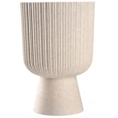 Donice - Doniczka na nóżce Golem Eco 18 cm, biała - miniaturka - grafika 1