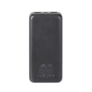 RIVACASE Powerbank VA2521 20000 mAh USB-C 20W + LCD czarny - Powerbanki - miniaturka - grafika 3