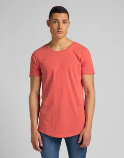 MĘSKI T-SHIRT LEE ELONGATED TEE WASHED RED L62JEPQM 112114659 - Lee - Koszulki męskie - miniaturka - grafika 1