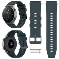 Akcesoria do smartwatchy - PASEK DO HUAWEI WATCH GT/GT 2/GT 2E/GT 2 PRO/3/3 PRO/GT 3/GT 3 SE/GT 3 PRO - CIEMNA ZIELEŃ - miniaturka - grafika 1