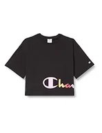Koszulki i topy damskie - Champion Damska koszulka Legacy American Classics Logo Crop Oversize S/S, czarna, L - miniaturka - grafika 1