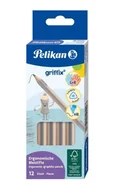 Przybory szkolne - Ołówek Griffix HB (12szt) - PELIKAN - miniaturka - grafika 1