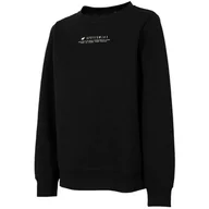 Bluzy damskie - Bluza Damska 4F Głęboka Czerń H4Z22 Bld020 20S-L - miniaturka - grafika 1