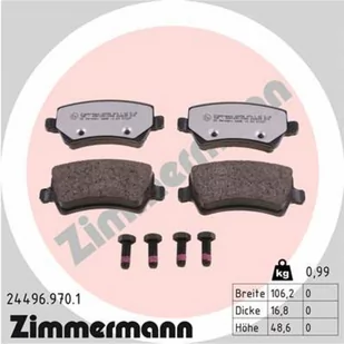 Klocki hamulcowe - komplet ZIMMERMANN 24496.970.1 - Klocki hamulcowe - miniaturka - grafika 1