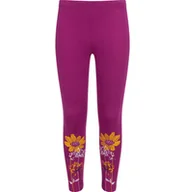 Legginsy - Legginsy dziewczęce leginsy getry dziecięce 128 Motyw kwiatowy różowe Endo - miniaturka - grafika 1