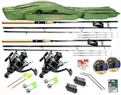 Wędki - Zestaw: 2x feeder, 2x kołowrotek, wolny bieg, torba, Z9 - miniaturka - grafika 1