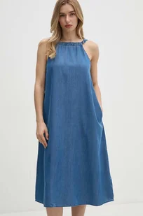 Pepe Jeans sukienka LYLA kolor niebieski mini rozkloszowana PL953551 - Sukienki - miniaturka - grafika 1