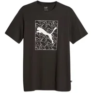 Koszulki sportowe męskie - Koszulka fitness męska Puma Graphics Cat Tee - miniaturka - grafika 1