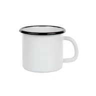 Kubki - Kubek Emaliowany 0.45L 9Cm Wys.9Cm Biały - miniaturka - grafika 1