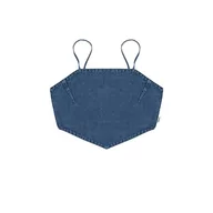 Koszulki i topy damskie - Wrangler Women's Bandana TOP Shirt, Mid Indigo, Large, Mid Indigo, L - miniaturka - grafika 1