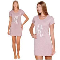 Bielizna nocna - KOSZULA NOCNA DAMSKA MORELLA Z WISKOZY WISKOZA KRÓTKI RĘKAW LETNIA KRÓTKA NA LATO KOBIECA XXL - miniaturka - grafika 1