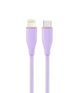 Kable USB - GEMBIRD Kabel premium USB typu C do 8-pin ładowanie i przesył danych oplotsilikonowy 1.5m fioletowy - miniaturka - grafika 1