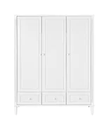 Szafy i szafki dla dzieci - Szafa 3 drzwiowa biała bianka - miniaturka - grafika 1