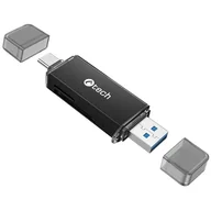 Czytniki kart pamięci - Czytnik kart pamięci C-Tech UCR-02-AL, USB 3.0/USB-C, SD/micro SD - miniaturka - grafika 1