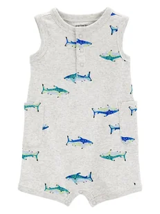 carter's Rampers w kolorze szarym - Pajacyki dla niemowląt - miniaturka - grafika 1