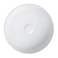 Umywalki - Omnires Tulsa Umywalka nablatowa 36 cm biały połysk TULSA355BP - miniaturka - grafika 1