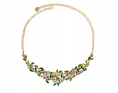 Naszyjniki - KOLIA KOLOROWE KWIATUSZKI Z KRYSZTAŁKAMI Z KOLEKCJI BLOSSOM (C8157AU/KOL) - miniaturka - grafika 1