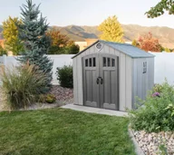 Altany ogrodowe - Lifetime Lifetime szopa ogrodowa Jupiter szara 305x244x244 cm - miniaturka - grafika 1