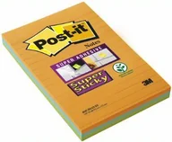 Notesy i bloczki - Karteczki samoprzylepne Post-it® Super Sticky XXL, Bangkok, w linię, 101x152mm, 3x45 karteczek - miniaturka - grafika 1