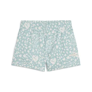Młodzieżowe szorty Flaming Love z wysokim stanem PUMA Modern Mint Green - Odzież sportowa dziecięca - miniaturka - grafika 1
