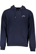 Bluzy męskie - NIEBIESKA BLUZA MĘSKA FILA BEZ ZAMKA - miniaturka - grafika 1